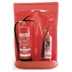 Double Red  Fire Extinguisher Stand 